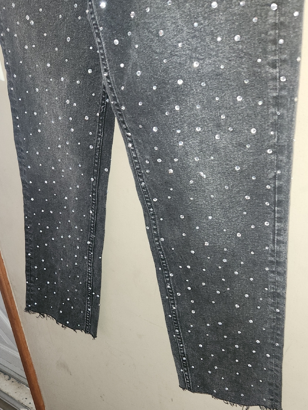 NWT DRIFTWOOD Royce‎ After Party High Waist Crystal Embellished Jeans Size 26 - Picture 8 of 15